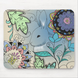 Colourful Rabbit Mouse Pad (horizontal)