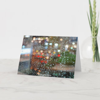 Colourful Rain - Greeting Card
