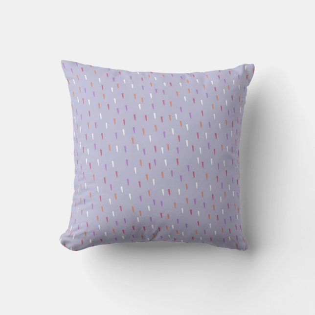 colourful rain pattern cushion (Front)