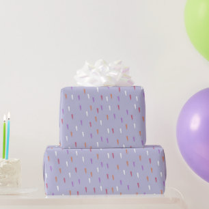 colourful rain pattern wrapping paper