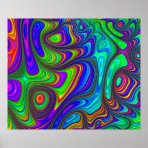 Colourful rainbow 3D textured abstract art