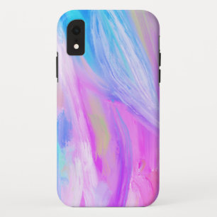 Colourful rainbow abstract oil painting purple Case-Mate iPhone case