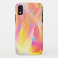 Colourful rainbow abstract oil painting sunshine