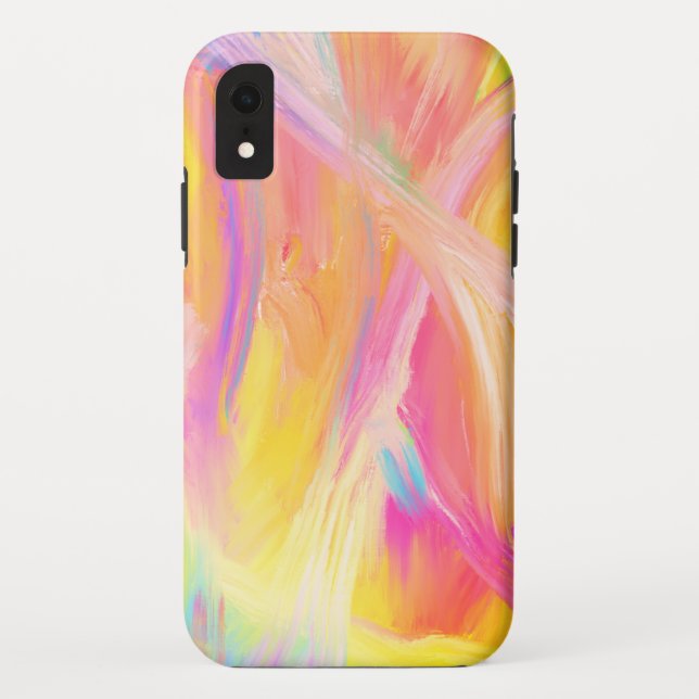 Colourful rainbow abstract oil painting sunshine Case-Mate iPhone case (Back)