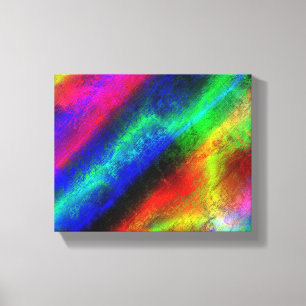 colourful rainbow abstract texture canvas print