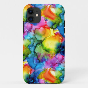 Colourful Rainbow Abstract Tie Dye Case-Mate iPhone Case