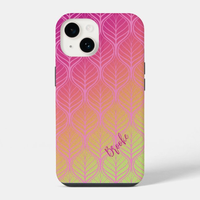 Colourful Rainbow Aesthetic Pattern iPhone Case (Back)
