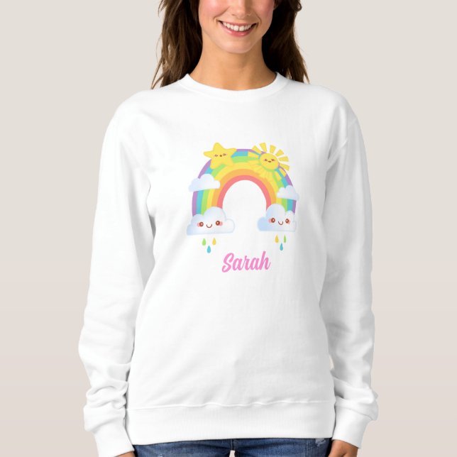 Colourful Rainbow Aesthetic Sweatshirt (Front)