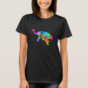 Colourful Rainbow Ankylosaurus Dinosaur T-Shirt
