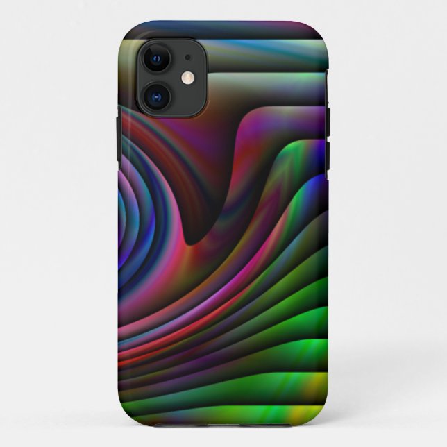 colourful rainbow art iphone case (Back)