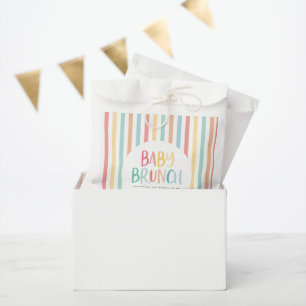 Colourful rainbow baby brunch party favour bags