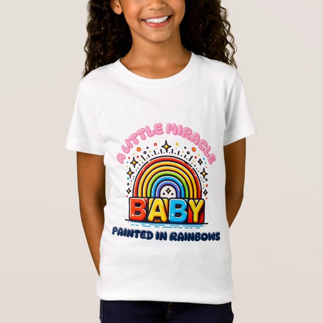 Colourful Rainbow Baby Joy T-Shirt (Front)