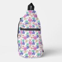 colourful rainbow bright flowers bumble bees flora