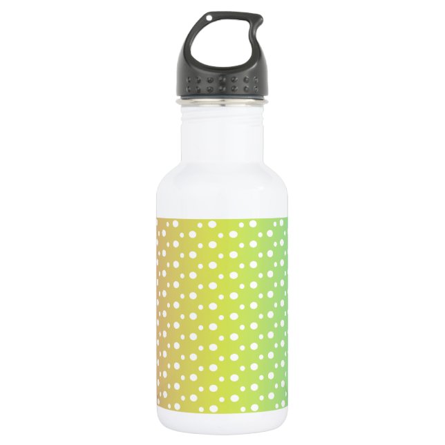 Colourful rainbow bubble gradient    532 ml water bottle (Front)