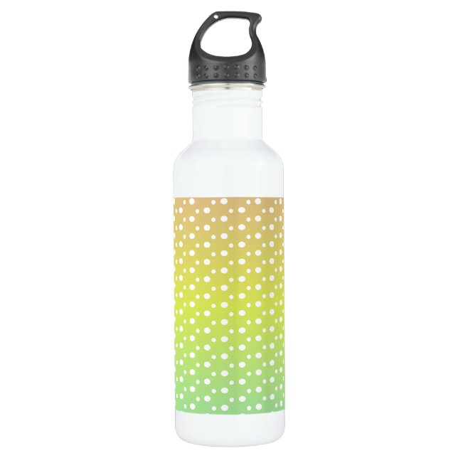 Colourful rainbow bubble gradient    710 ml water bottle (Front)