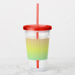 Colourful rainbow bubble gradient     acrylic tumb acrylic tumbler