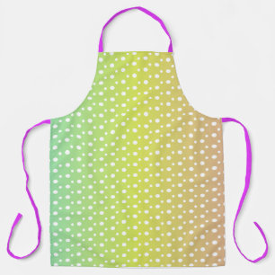 Colourful rainbow bubble gradient apron