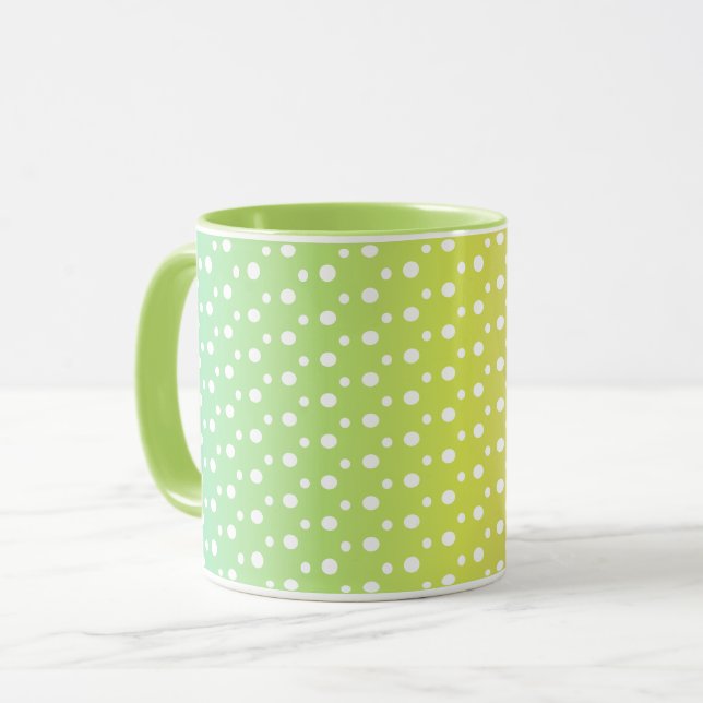 Colourful rainbow bubble gradient   mug (Front Left)