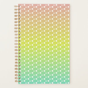 Colourful rainbow bubble gradient planner
