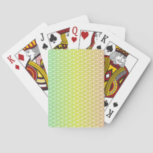 Colourful rainbow bubble gradient playing cards