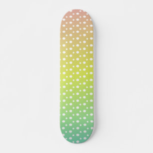 Colourful rainbow bubble gradient    skateboard