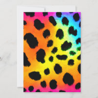 Colourful Rainbow Cheetah Seamless Pattern