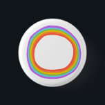Colourful  Rainbow Circle CUSTOM 3 Cm Round Badge<br><div class="desc">Decorate your outfit with this cool art button. Makes a great  gift! You can customise it,  change colours,  fonts,  and add text too. Check my shop for lots more colours and patterns! Let me know if you'd like something custom too.</div>