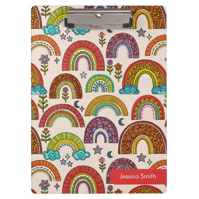 Colourful Rainbow Clipboard (Front)
