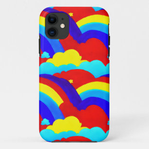 Colourful Rainbow Clouds Kids Pattern Case-Mate iPhone Case