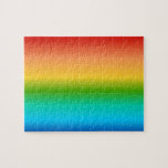 Colourful Rainbow colour gradient Jigsaw Puzzle<br><div class="desc">rainbow, colourful, multicolor, multicolored, gay, homosexual, flag, gradient, LGBT, pretty, beautiful, colours, colourful, multicolour, multicoloured, homosexuality, lesbian, pride, proud, bisexual, transgender, hippy, hippie, spectrum, colours, bright, vibrant, happy, visible, prisim, abstract, red, orange, yellow, green, blue, roygbiv, rainbows, smooth, modern, contemporary, stylish, design, graphic, </div>