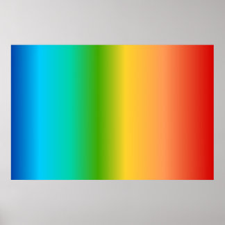 Colourful Rainbow colour gradient Poster
