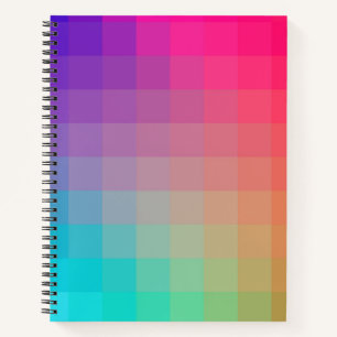 Colourful Rainbow Colours Gradient Design Notebook
