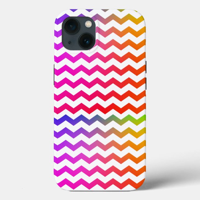 Colourful Rainbow Colours Wave pattern Case-Mate iPhone Case (Back)