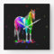 Colourful Rainbow Dripping Wet Paint Horse
