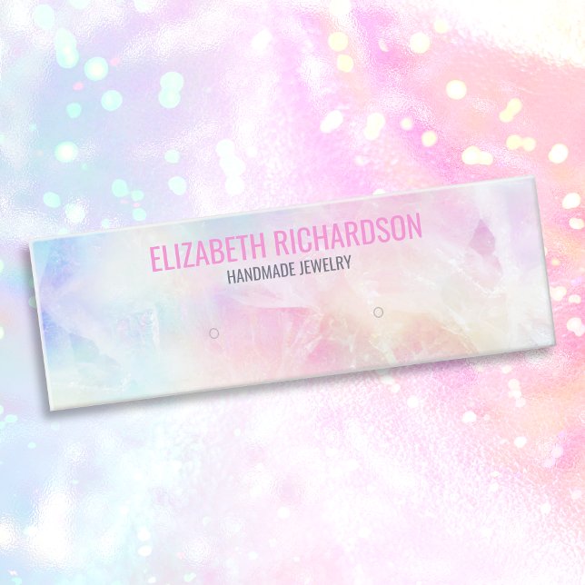 Colourful Rainbow Earring Jewellery Display Holder Mini Business Card (Creator Uploaded)