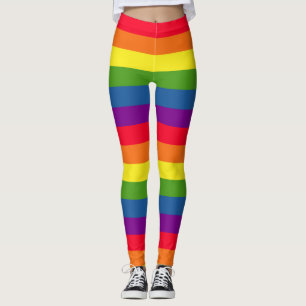 Colourful Rainbow Flag Gay Pride Leggings