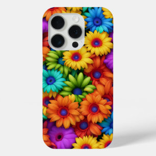 Colourful Rainbow Floral #22 - iPhone 15 Pro Cases