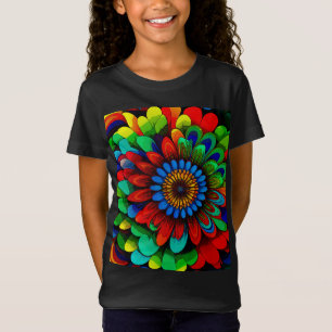 Colourful Rainbow Flower 104 T-Shirt
