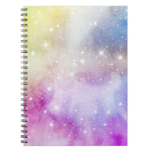 Colourful Rainbow Galaxy Pattern Notebook