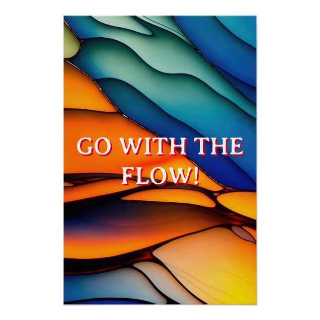 Colourful Rainbow Glass Poster (Front)