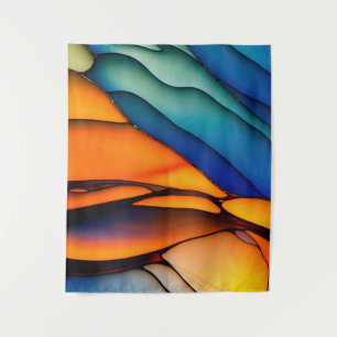 Colourful Rainbow Glass Tapestry