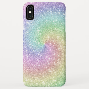 Colourful Rainbow Glitter Spiral Trendy Case-Mate iPhone Case
