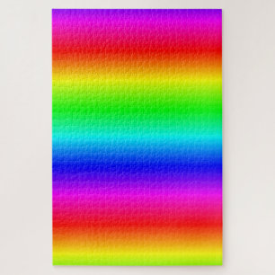 Colourful Rainbow Gradient Ombre Jigsaw Puzzle