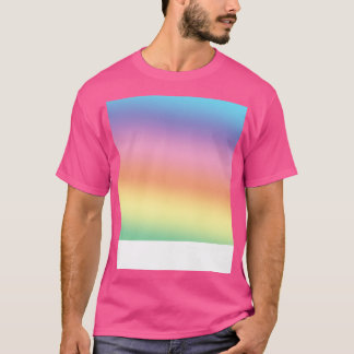 Colourful Rainbow Gradient Pattern Print T-Shirt