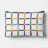 Colourful Rainbow Grid with Negative Space