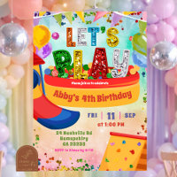 colourful rainbow indoor playground kid's birthday