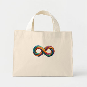 Colourful Rainbow Infinity Tote Bag