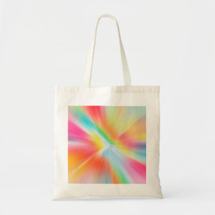 Colourful Rainbow Inspired Tiedye Themed Design Tote Bag