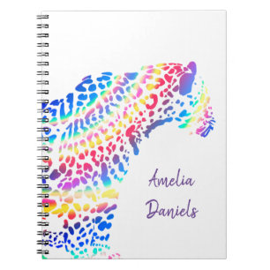 Colourful Rainbow Jaguar    Notebook