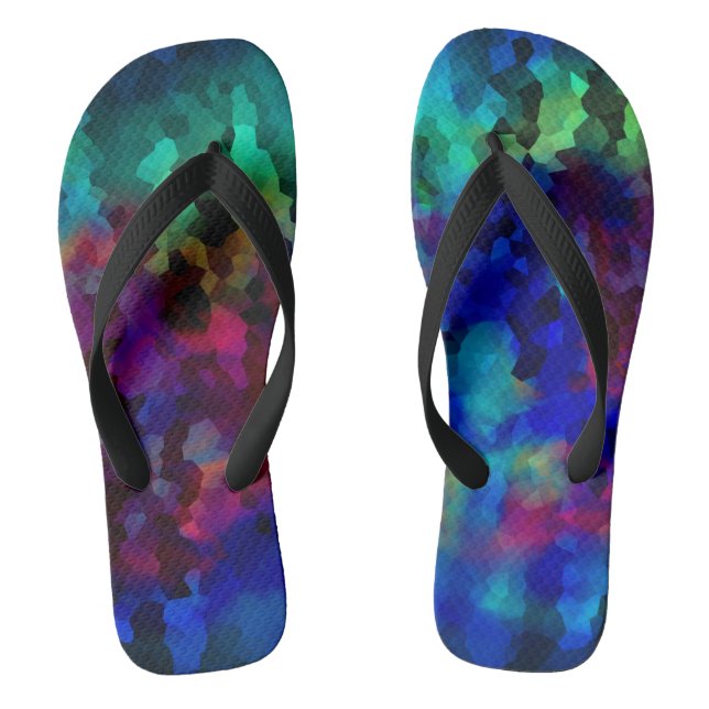 Colourful Rainbow Jandals (Footbed)